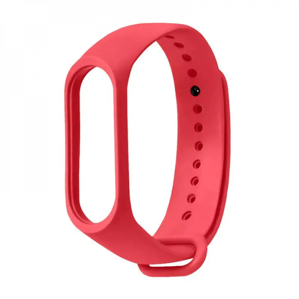 Ремінець Veron для Mi Band 5, 6, 7 силіконовий Red