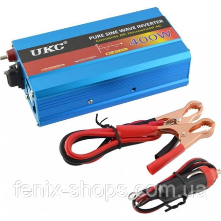 Перетворювач напруги - інвертор із чистою синусоїдою AC/DC 12V-220V 400W, фото 1
