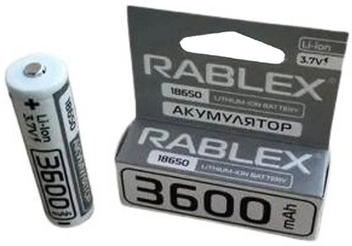 Літій-іонний акумулятор Rablex 3600 mAh 18650 (Li-ion) 3,7 V Original