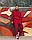Теплый спортивный костюм оверсайз Пушка Огонь Scale 2.0 винный красный, фото 7