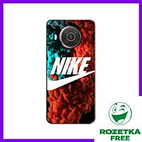 Силиконовый Чехол Nike Nokia X20 / Чехлы Дымчатый Найк Нокиа Х20
