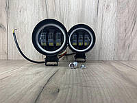 Универсальная LED балка рабочего света с ДХО JR4 4050 lm 9-32V 45W Круг + крепеж