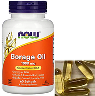 Масло Огуречника (Бораго) Now Foods Borage Oil 1000 mg 60 капсул Vitaminka