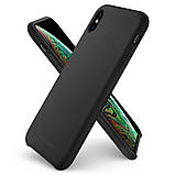 Чохол Spigen для iPhone XS Max Silicone Fit, Black (065CS25653), фото 2