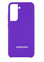 Чохол-бампер Silicone cover з мікрофіброю для Samsung Galaxy S21 (SM-G991B)