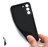 Чохол-бампер Silicone cover з мікрофіброю для Samsung Galaxy S21 (SM-G991B), фото 4