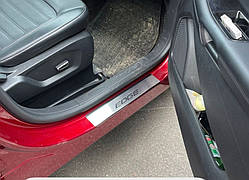 Накладки на пороги Ford Edge з 2014 р. (Premium)