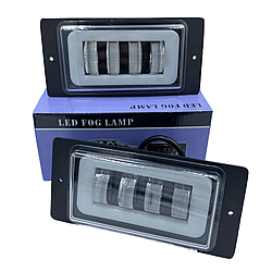 Led протитумні фари 40W з габаритом ! 12/24v (цена за пару)Лада 2110,2111,2112,2115,Ваз десятка