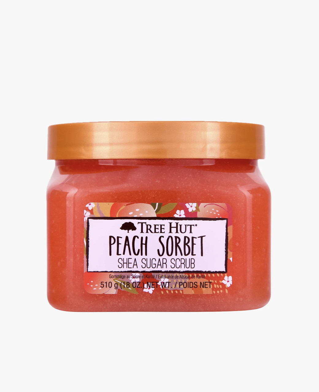 Tree Hut Цукровий скраб для тіла з ароматом персика Peach Sorbet Shea Sugar Scrub, 510 г, фото 1