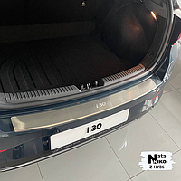 Накладка на бампер із загином Hyundai i30 III FL 5D з 2018-