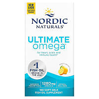 Рыбий жир Nordic Naturals "Ultimate Omega" со вкусом лимона, 1280 мг (180 гелевых капсул)