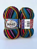 Пряжа шкарпеткова Nako Boho Desen  - 82455