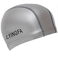 Шапочка для плавания тканевая YINGFA C0078 Черный: Gsport Серый