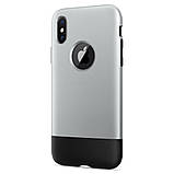 Чохол Spigen для iPhone X Classic One, Gray+Black (057CS23345), фото 10