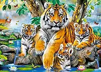 Пазлы Castorland 120 элементов "Тигры у ручья" (B-13517)