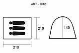 Тримісний намет одношарова Green Camp 1012, фото 2