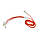 Шнур для телефону Flat 4в1 Lightning/microUSB/30pin/DC2mm 115 см Помаранчевий кабель для смартфона, фото 3