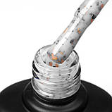 База з поталлю POTAL BASE P019 (білий із золотою та чорною поталлю) Komilfo, 8 мл, фото 2