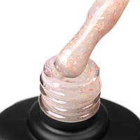 База з поталлю POTAL BASE P021 (бежево-персиковий з рожевою та золотою поталлю) Komilfo, 8 мл