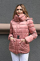 Куртка женская зимняя пудровая код П761 M