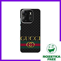 Крутой Чехол GUCCI для Tecno Spark Go 2023 (BF7) / Чехлы с печатью Техно Спарк ГО (2023)