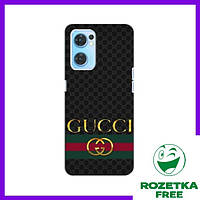 Крутой Чехол GUCCI для Oppo Reno7 4G / Чехлы с печатью Оппо Рено 7 (4G)