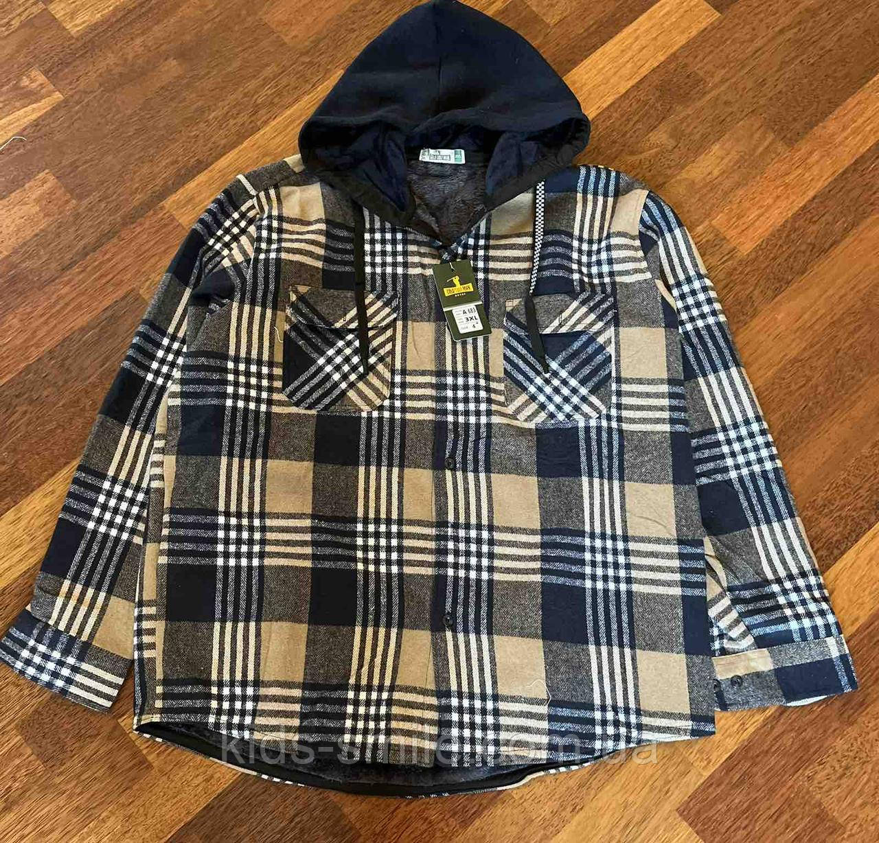 Сорочки чоловічі теплі (Розміри: 48-56) "Кашемір Хух"