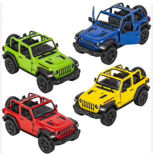 KT5412WA JEEP WRANGLER інерційна металева машинка KINSMART (4 кольори), фото 1