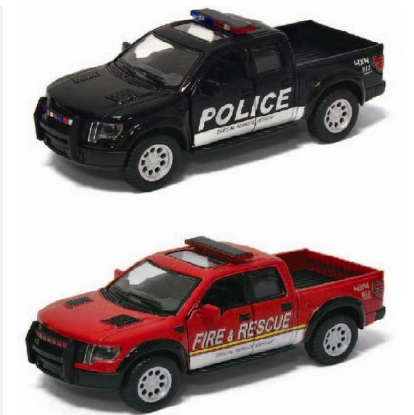 Інерційна металева машинка KINSMART Ford F-150 SVT KT5365WPR (Police/Fire) (2 кольори)