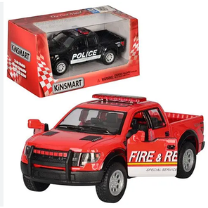 Інерційна металева машинка KINSMART Ford F-150 SVT KT5365WPR (Police/Fire) (2 кольори), фото 4