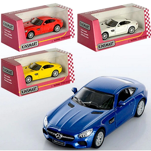 Інерційна металева машинка KINSMART "Mercedes-AMG GT 2" KT 5388 W (4 кольори), фото 1