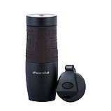 Термокружка з нержавіючої сталі Kamille KM-2067 480мл Коричневий Термокружка чоловіча Зручна термочашка, фото 4