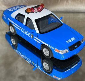Інерційна металева машинка KINSMART Ford Crown Victoria Police Interceptor KT 5342 AW, фото 3