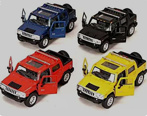 Інерційна металева машинка KINSMART Hummer H2 SUT 2005 KT5097W (4 кольори), фото 4