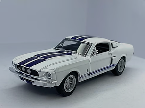 Інерційна металева машинка KINSMART SHELBY GT-500 1967 KT 5372 W (4 кольори), фото 3