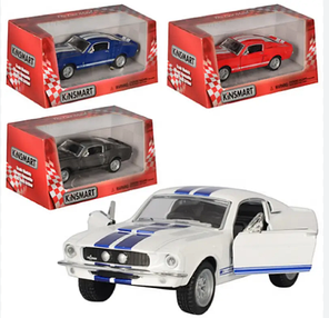 Інерційна металева машинка KINSMART SHELBY GT-500 1967 KT 5372 W (4 кольори), фото 4