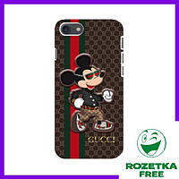 Чехол с принтом Gucci для iPhone SE (2020) / Силиконовые Чехлы Маус Гучи Айфон СЕ2