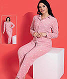 Тепла піжама жіноча фліс Lana Homewear з модним принтом, фото 2