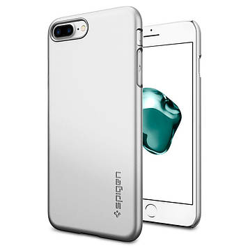 Чохол Spigen для iPhone 8 Plus / 7 Plus Thin Fit, Satin Silver (043CS20735)