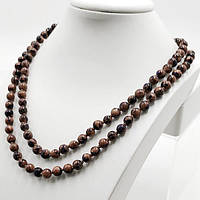 Буси Класика Авантюрин Золотий із Синім 8 мм 114 см