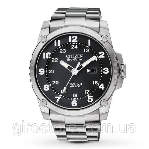 Купить Титановые мужские часы Citizen Eco-Drive BJ8070-51E. Солнечная ...