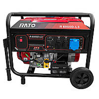 RATO R6000D-L3 Генератор бензиновый 5 кВт Медная обмотка AVR Электростартер