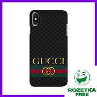 Крутой Чехол GUCCI для iPhone Xs Max / Чехлы с печатью Айфон Xs Макс