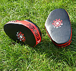 Лапи боксерські PowerPlay 3051 Чорно-Червоні PU [пара], фото 8