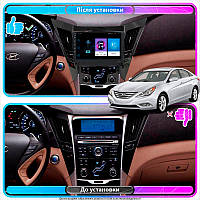 Lb Штатная магнитола для Hyundai Sonata VI (YF) 2009-2014 экран 9" 1/16Gb Wi-Fi GPS Base