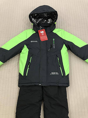 Зимовий підлітковий комбінезон роздільний на хлопчика 134-158 з просоченням