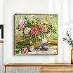 Набір для вишивання за нанесеною на канву схемою "Blueberries and Vase". AIDA 14CT printed 61*57 см, фото 11