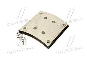 Накладка гальм. МАЗ 5440 перед. свердл. из заклепками (RIDER) 5440-3501105 UA58