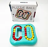 Головоломка-антистрес Puzzle Ball Rotating Magic Spin Bean Cube, Іграшка-антистрес із кульками всередині, фото 2