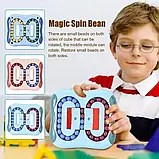 Головоломка-антистрес Puzzle Ball Rotating Magic Spin Bean Cube, Іграшка-антистрес із кульками всередині, фото 8